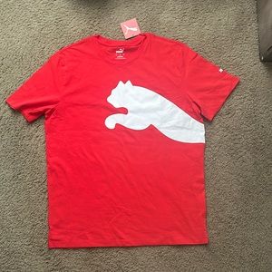 Red Puma Shirt with a puma design
